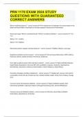 PRN 1178 EXAM 2024 STUDY QUESTIONS WITH GUARANTEED CORRECT ANSWERS