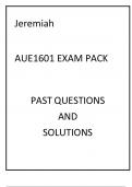 AUE1601 EXAM PACK 2022