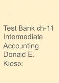 Test Bank ch-11  Intermediate Accounting Donald E. Kieso Latest update 