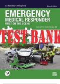 Emergency Medical Responder; First on Scene 11th Edition by Chris, David, Keith TEST BANK