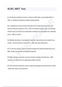 IICRC WRT Test QUESTIONS & ANSWERS 2024 ( A+ GRADED 100% VERIFID)