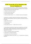 ENPC Exam 6th ed Test Questions with Correct Solutions, A+