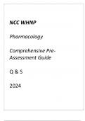 (NCC) WHNP Pharmacology Comprehensive Pre-Assessment Guide Q & S 2024