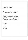 (NCC) WHNP Professional Issues Comprehensive Pre-Assessment Guide Q & S 2024.