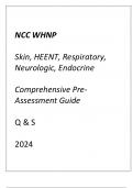 (NCC) WHNP (Skin, HEENT, Respiratory,Neurologic,Endocrine) Comprehensive Exam 
