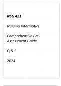 (HU) NSG 421 Nursing Informatics Comprehensive Pre-Assessment Guide Q & S 2024