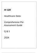 (HU) HI 320 Healthcare Data Comprehensive Pre-Assessment Guide Q & S 2024.