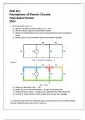 (Drexel) ECE 201 Foundations of Electric Circuits Final Exam Review 2024