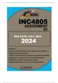 INC4805 Assignment 03 DUE JULY 2024 Provide a well-structured and well-considered review of literature related to your research problem. i. Identify 12–15 sources that are relevant to the problem you identified in Assignment 02. (These sources must have b