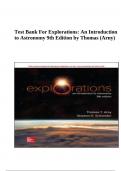 Test Bank For Explorations: An Introduction to Astronomy 9th Edition by Thomas (Arny)