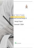 RCD3700 Project Solutions Semester 1 2024