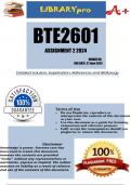 BTE2601 Assignment 2 (COMPLETE ANSWERS) 2024 - DUE 21 June 2024