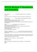 N5334 Module 5 Questions and Answers 
