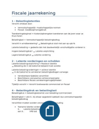 Samenvatting EG-Fiscale Jaarrekening, mondeling