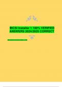 BICSI Installer 1 100% VERIFIED  ANSWERS 2024/2025 CORRECT
