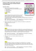 Test Bank For Wong's Essentials of Pediatric Nursing 11th Edition by Marilyn J. Hockenberry  Test Bank - All Chapter (1-31) | A+ ULTIMATE GUIDE 