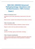 NSG 530 | NSG530 Advanced Pathophysiology | Questions and Verified Answers | 100% Correct and Rated A+ | Latest 2024 