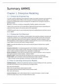 Samenvatting Architecture and Modelling of Management Information Systems - cursus