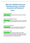 NSG 530 | NSG530 Advanced Pathophysiology Exam 2 | Correctly Answered and Graded A+ 