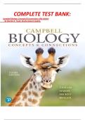 COMPLETE TEST BANK:	      Campbell Biology: Concepts & Connections 10th Edition           By Martha R. Taylor (Author)Latest Update. 