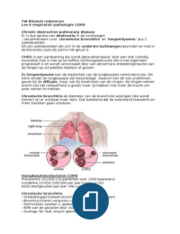 Klinisch Redeneren KLR TW Les 6 Respiratoir pathologie COPD