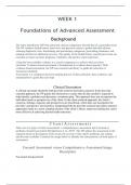 Foundations of Advanced Assessment