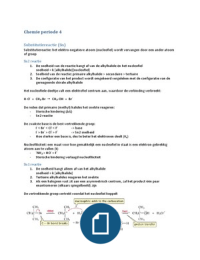 Samenvatting Chemie periode 4