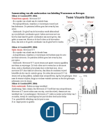 Samenvatting Waarnemen en bewegen (onderzoeken)