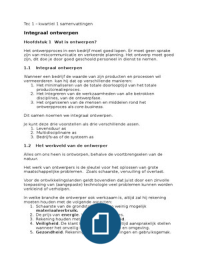 SAMENVATTING LEERSTOF TENTAMEN TEC1 TBK