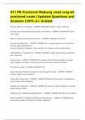 ATI PN Proctored Medsurg (med surg ati proctored exam) Updated Questions and Answers 100% A+ Graded