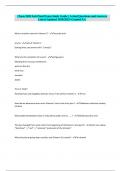Chem 1020 Lab Final Exam Study Guide | Actual Questions and Answers Latest Updated 2024/2025 (Graded A+)