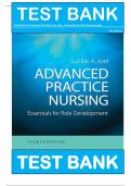 Test Bank For Advanced Practice Nursing: Essentials for Role Development 4th Edition (Joel, 2024) ISBN: 9780803660441 All Chapters 1-30 Covered | Latest Guide A+