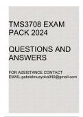 TMS3708 Exam pack 2024(Questions and answers)