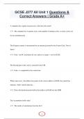 GCSE J277 All Unit 1 Questions &  Correct Answers | Grade A+