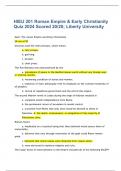  HIEU 201 Roman Empire & Early Christianity Quiz 2024 Scored 20/20; Liberty University