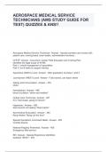 AEROSPACE MEDICAL SERVICE TECHNICIANS (AMS STUDY GUIDE FOR TEST) QUIZZES & ANS!!