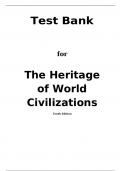 Test Bank in Conjunction with Heritage of World Civilizations, The, Combined Volume,Craig,10e