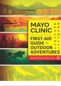 Mayo Clinic First-Aid Guide for Outdoor Adventures 2024 with complete solution by by Neha P. Raukar M.D. M.S