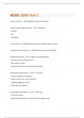 ADSC 2300 Test 3 Questions And Answers Rated A+