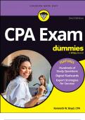 CPA Exam For Dummies 2nd Edition 2024 with complete solution;Chapter 1-21