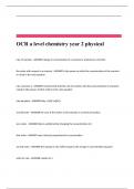 OCR a level chemistry year 2 physical 