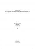 Purifying Compounds by Recrystallization