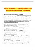 CBAP BABOK V3 - TECHNIQUES EXAM WITH QUESTIONS AND ANSWERS 