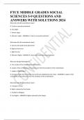 FTCE MIDDLE GRADES SOCIAL SCIENCES 5-9 QUESTIONS AND ANSWERS WITH SOLUTIONS 2024