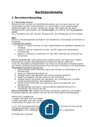 Samenvatting Rechtsorientatie. G.W. van der Voet