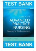 TEST BANK FOR Advanced Practice Nursing Essentials for Role Development 4th Edition by Lucille A Joel 2023 | All Chapters A+ 9780803660441