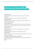 D352 WGU QUESTIONS TO STUDY SET 1 2024 QUESTIONS WITH COMPLETE SOLUTIONS VERIFIED