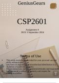 CSP2601 Assignment 4 DUE 3 September 2024