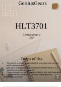 HLT3701 ASSIGNMENT 2 2024