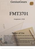 FMT3701 Assignment 2 2024